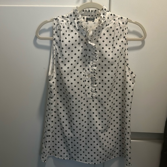 J. CREW Sleevkess Blouse - Picture 2 of 3